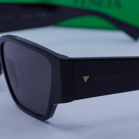 Bottega Veneta BV1285S 001 Square Sunglasses - Black/Grey main image 7